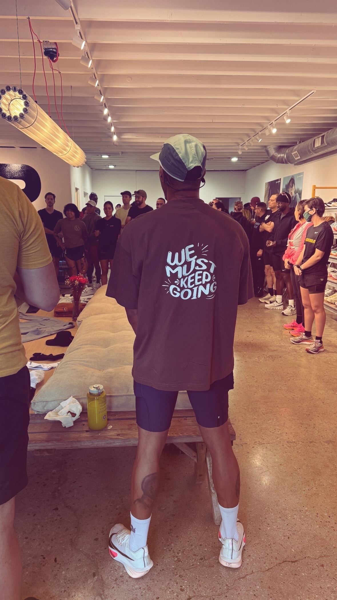 We Must Keep Going logo Tee (Brown)