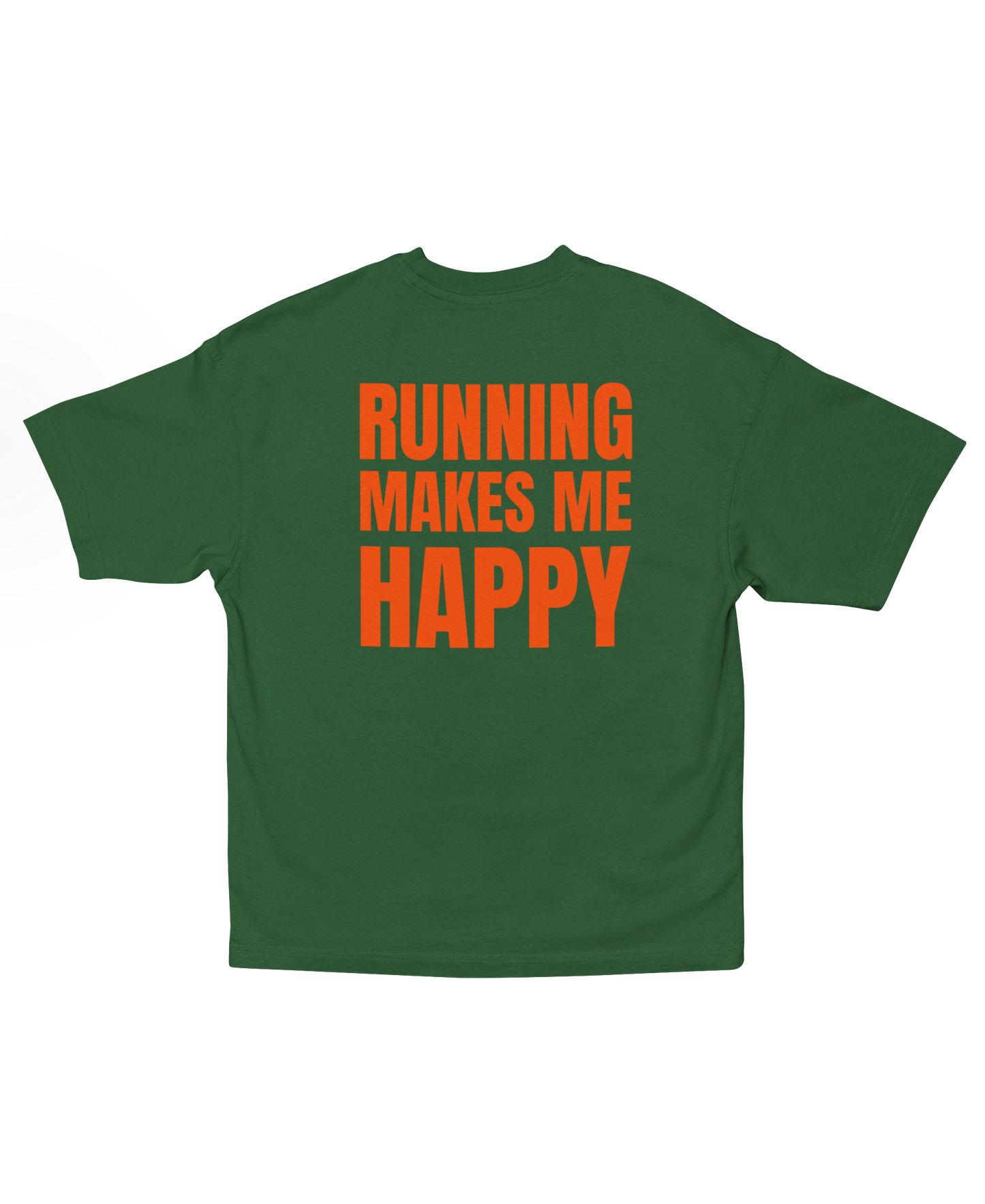 Running Makes Me Happy Green & Orange